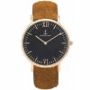 Kapten en Son horloge Black Brown Vintage Leather Campus 4251145223571