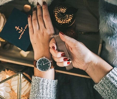 Kapten en Son horloge Black Brown Vintage Leather Campus 4251145223571