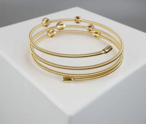 18 karaat armband met amethist, citrien en peridoot