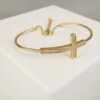 18 karaat gouden armband met kruis