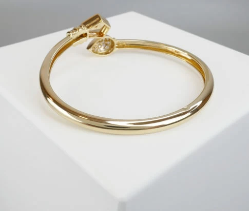 18 karaat gouden citrien en diamant armband
