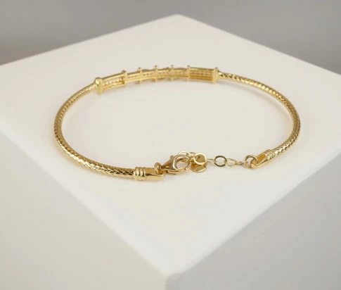18 karaat gouden zirkonia armband