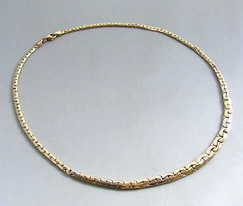 Bicolor gouden collier