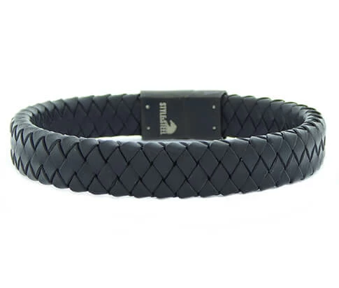 Christian Black Leather Black Clasp