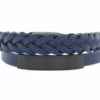 Christian Double Blue Bracelet Black Clasp