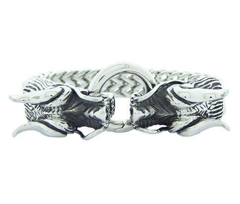 Christian Dragon Bracelet Steel