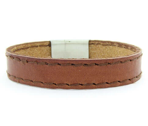 Christian Leather Brown Bracelet