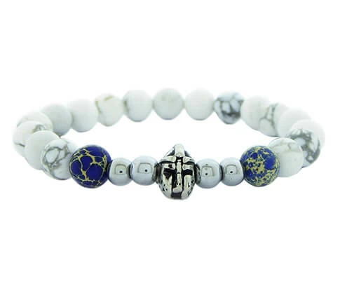 Christian White Beads Bracelet