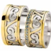 Christian trouwringen met blue diamonds