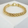 Geel gouden Christian schakelarmband