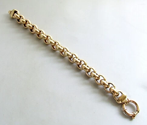 Geel gouden jasseron armband