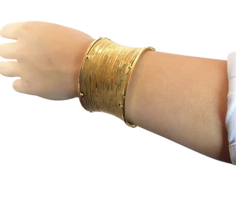 Geel gouden slavenarmband Christian