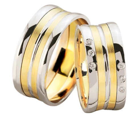 Gestreepte bicolor diamanten