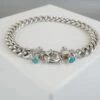 Gouden armband met turkoois