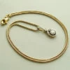 Gouden collier met diamanten art deco hanger