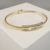 Gouden zirkonia slavenarmband