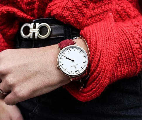 Kapten en Son Silver Bordeaux Canvas Campina 4251145212773