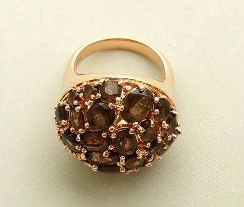 Rose gouden ring met granaat