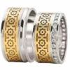 Trouwringen Oosters model met diamanten