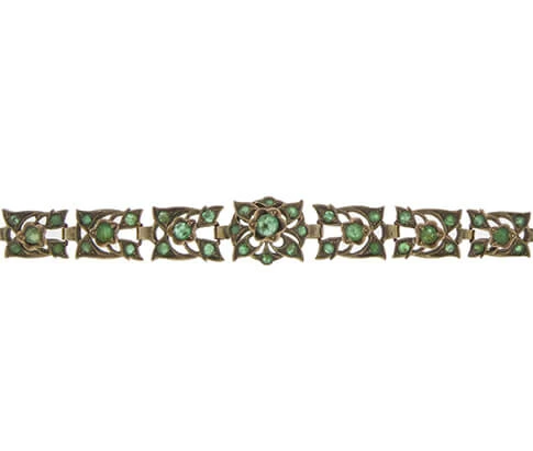 Armband met smaragd