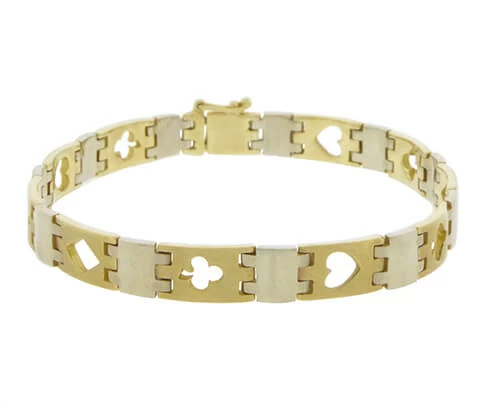Gouden poker armband