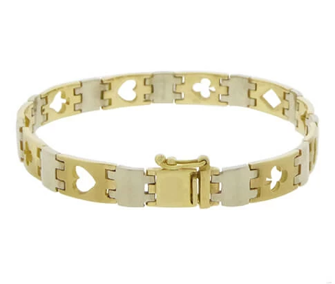 Gouden poker armband
