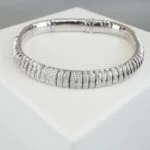 Wit gouden diamanten armband