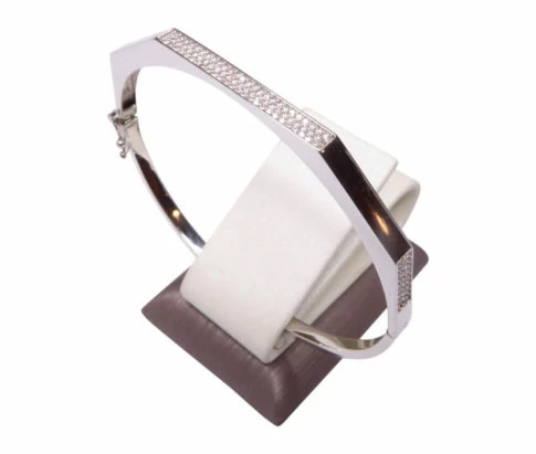 14 karaat wit gouden armband