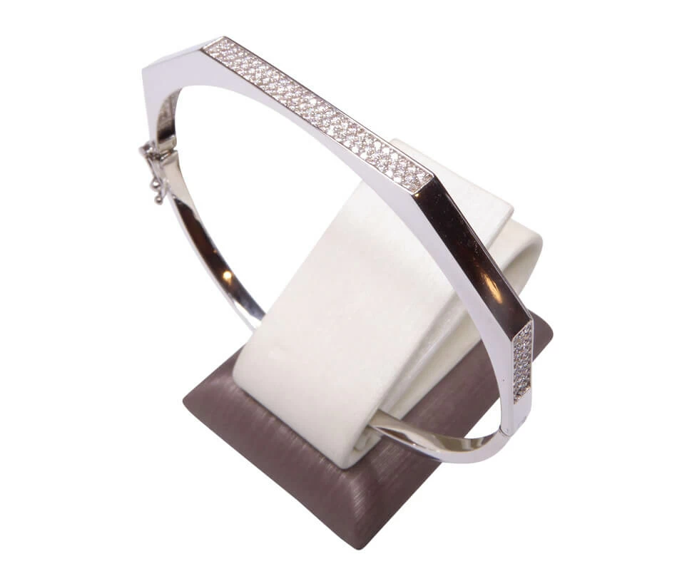 14 karaat wit gouden armband