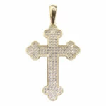 14 karaat zirkonia kruis
