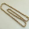 Gouden collier met wit gouden bolletjes