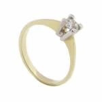 Gouden ring met Christian zirkonia