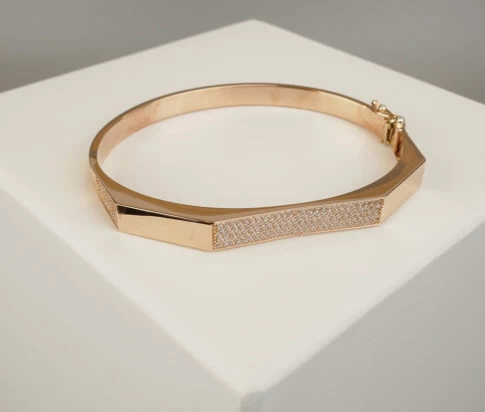 Rose armband met zirkonia