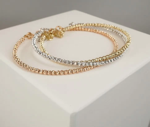 14 karaat wit-, geel- of rose goud armband