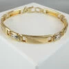 14 karaats heren bicolor armband