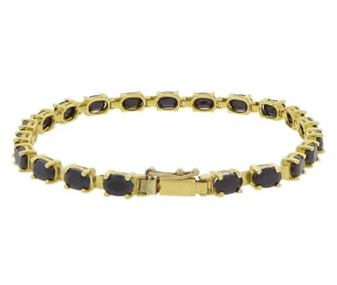 Gouden armband met saffier