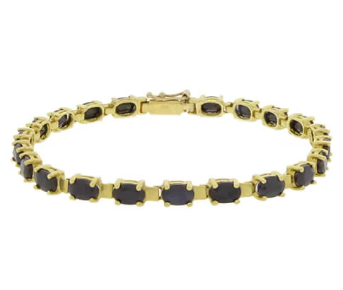 Gouden armband met saffier