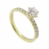 Gouden verlovingsring met diamanten