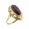 Occasion geel gouden granaat ring
