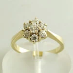 14 karaat geel gouden occasion ring