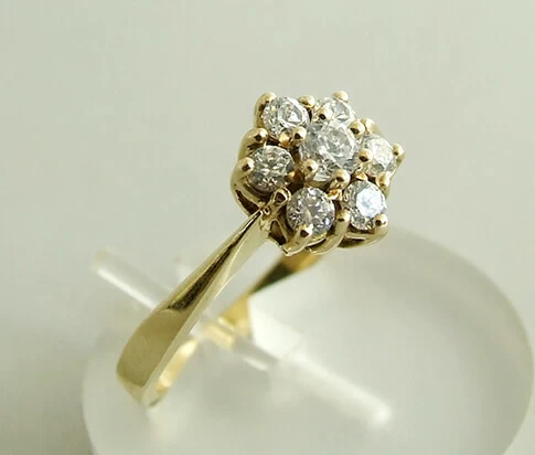 14 karaat geel gouden occasion ring