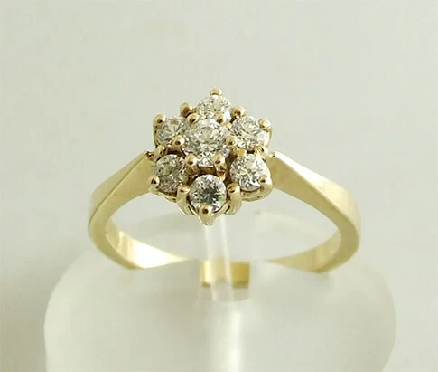 14 karaat geel gouden occasion ring