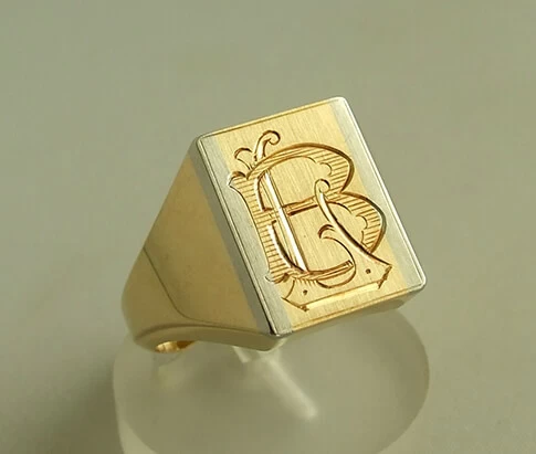 Atelier Christian geel gouden zegelring