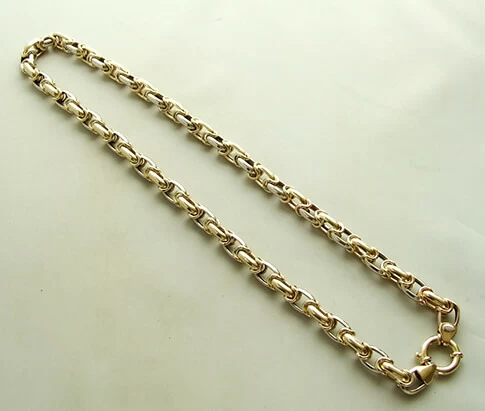 14 karaat bicolor collier