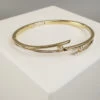 Bicolor gouden Christian slavenarmband