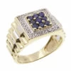 Bicolor gouden heren ring
