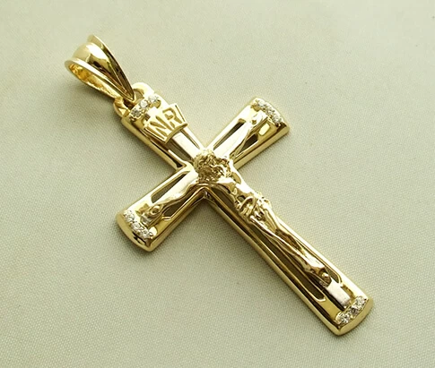Bicolor gouden kruis