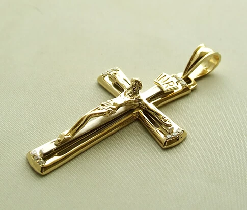 Bicolor gouden kruis