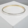 Gouden bicolor Christian slavenarmband