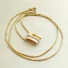 Gouden collier en hanger met diamanten